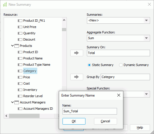 Create the Summary