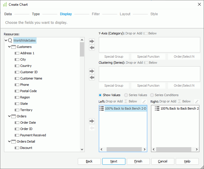 Compare by Show Values