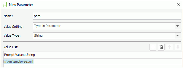 Create a Parameter