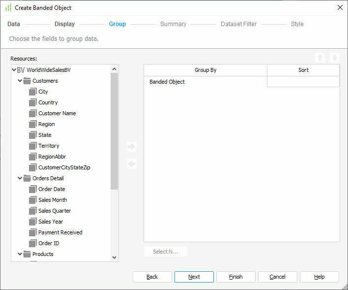 Create Banded Object - Summary