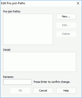 Edit Pre-join Path dialog box