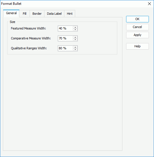 Format Bullet dialog box - General