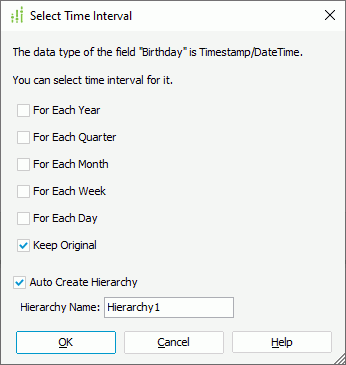 Select Time Interval dialog box