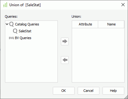 Union dialog box