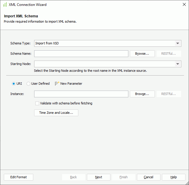 XML Connection Wizard