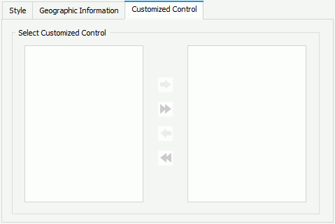 Publish Additional Resources dialog box - Customized Control tab