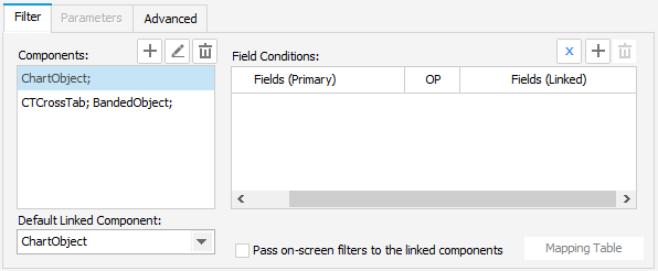 Edit Filter Condition Tab