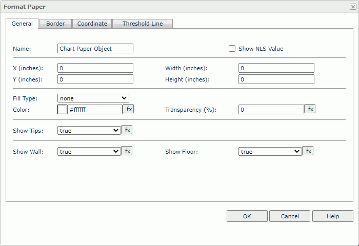 Format Paper dialog box - General tab