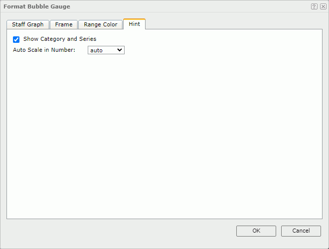 Format Bubble Gauge dialog - Hint