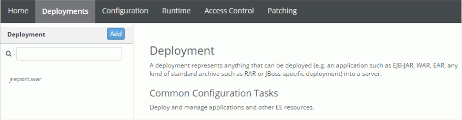 JBoss Management Console