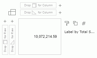 Drag Total Sales as Label